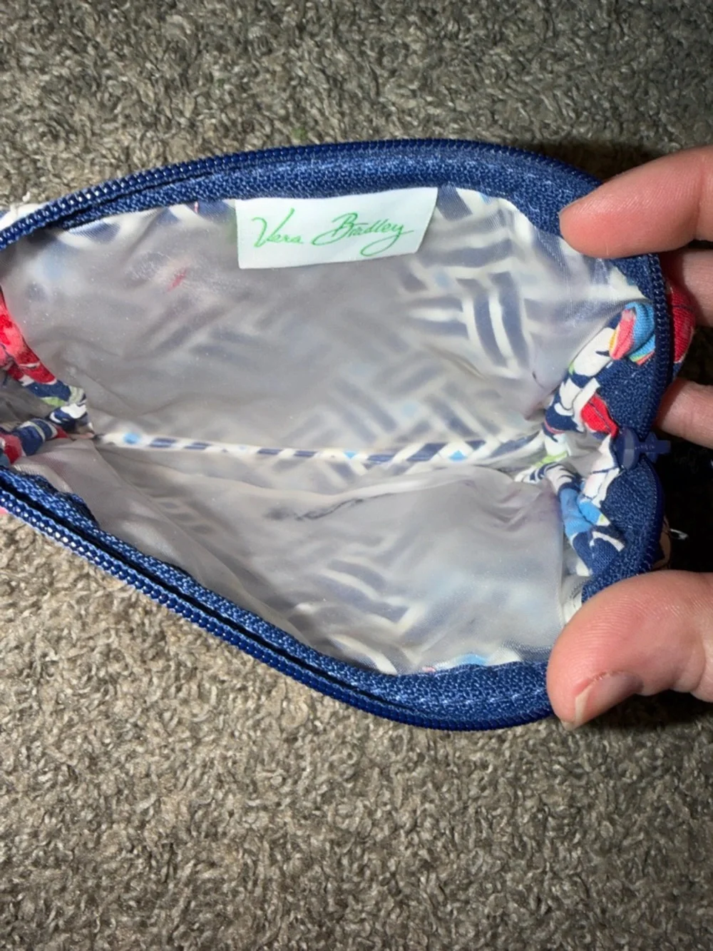 Vera Bradley Summer Cottage Cosmetic Zip Pouch